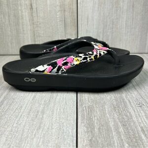 OOFOS OOlala Recovery Slides Thong Flip Flop Slide On Comfort Shoe Womens Size 6